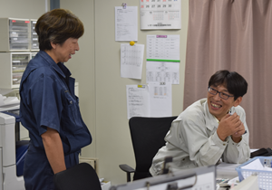管理者と社員の距離が近い